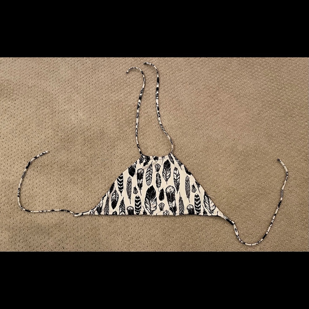 Billabong Black and White Halter Swimsuit